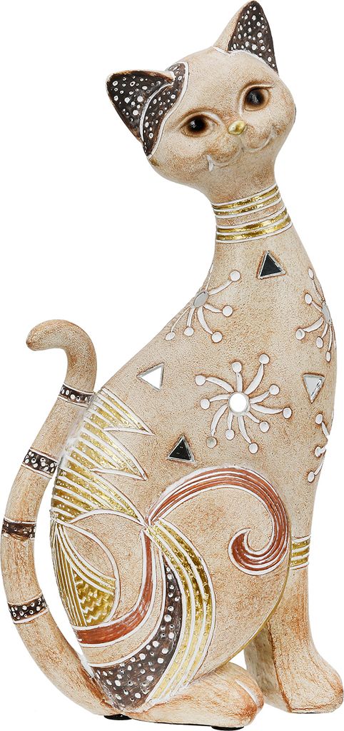 Gilde Figur, Katze, "Kimba", Kunstharz, hellbraun, VE 3, L. Image du produit 