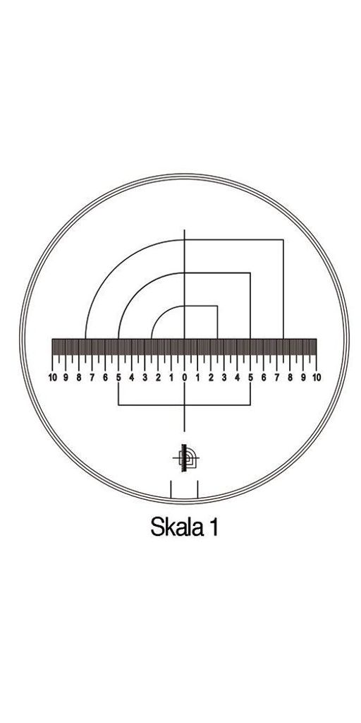 SCHWEIZER Messskala Tech-Line Skala-D.25/2,5mm Duo-Skala 1-Standard - 9450