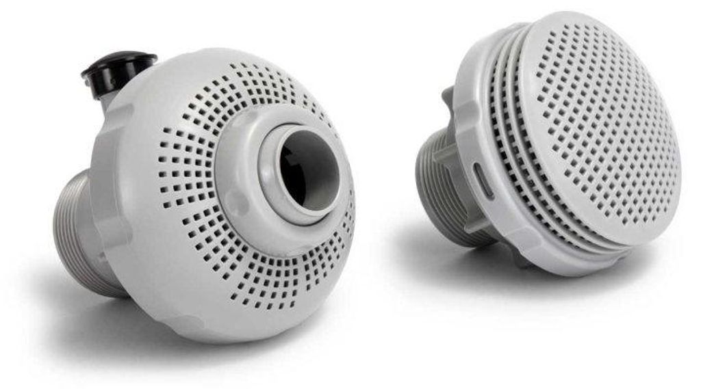 Intex Pool Ein- und Auslassset 38 mm Sauerstoff-System Grau Produktbild 