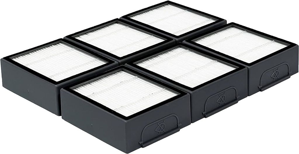 6-Pack Ersatz Filter für iRobot Roomba e5 e5154 e6 i7 i7+ i7156 i1 i3 i4 i8 Luftfilter HEPA (Nicht für Combo J7+) Staubabsauger Ersatzteile