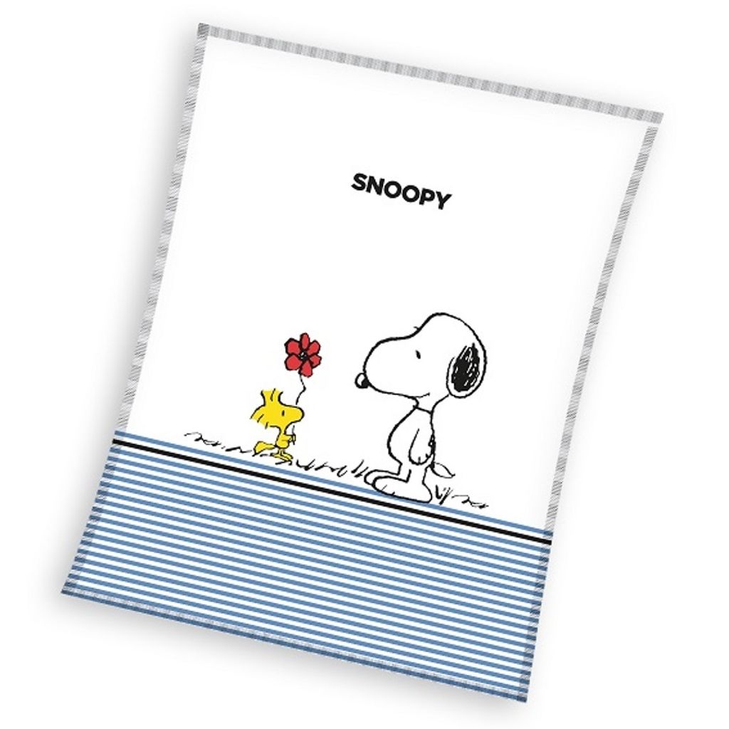 Snoopy Flower Fleece Decke 130x170cm Produktbild 