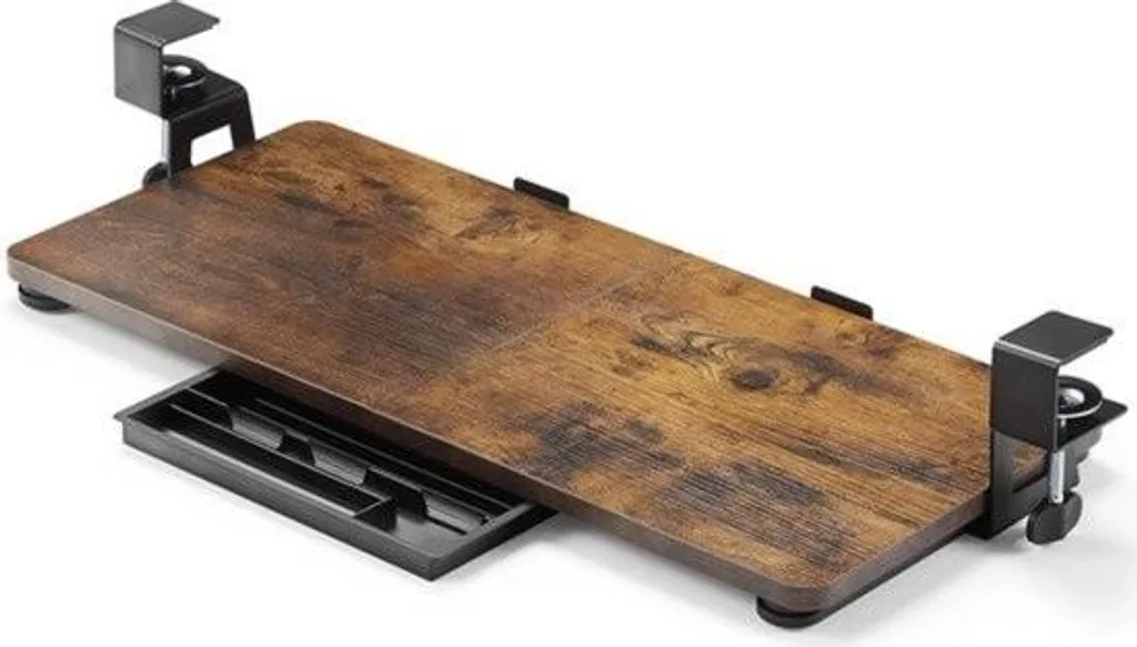 Tablette clavier design ergonomique avec pinces de fixation sans trou