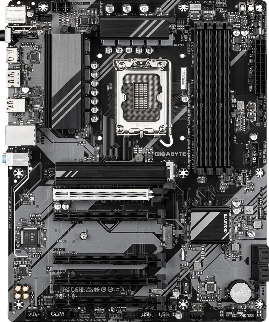 Gigabyte B760 DS3H WiFi6E GEN5: Scheda Madre Intel LGA1700 ATX
