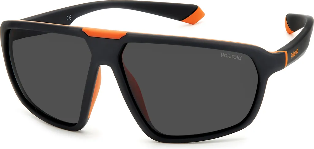 Lunettes Polarisantes Polaroid PLD 2142 Noir Mat pour Homme en Orange
