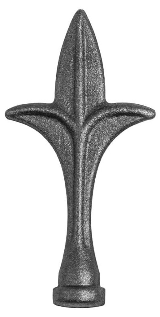 LogistSystem 1 Stück Zierspitze Metall - 110x57mm (HxB) / Basis: ∅ 20 Zaundekoration 40.048