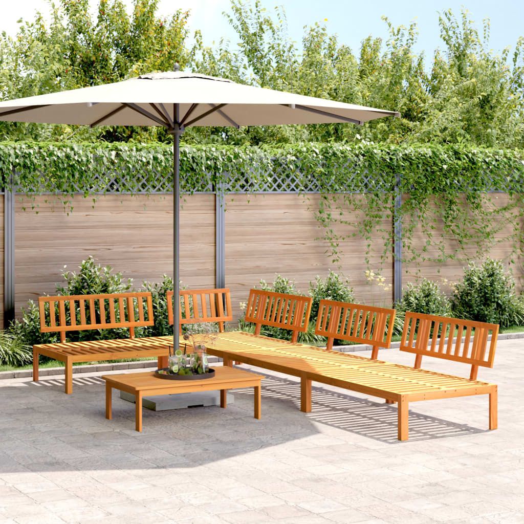 "2024"cloris 5-tlg. Garten-Sofagarnitur aus Paletten Massivholz Akazie - Gartensofas CHY99984295