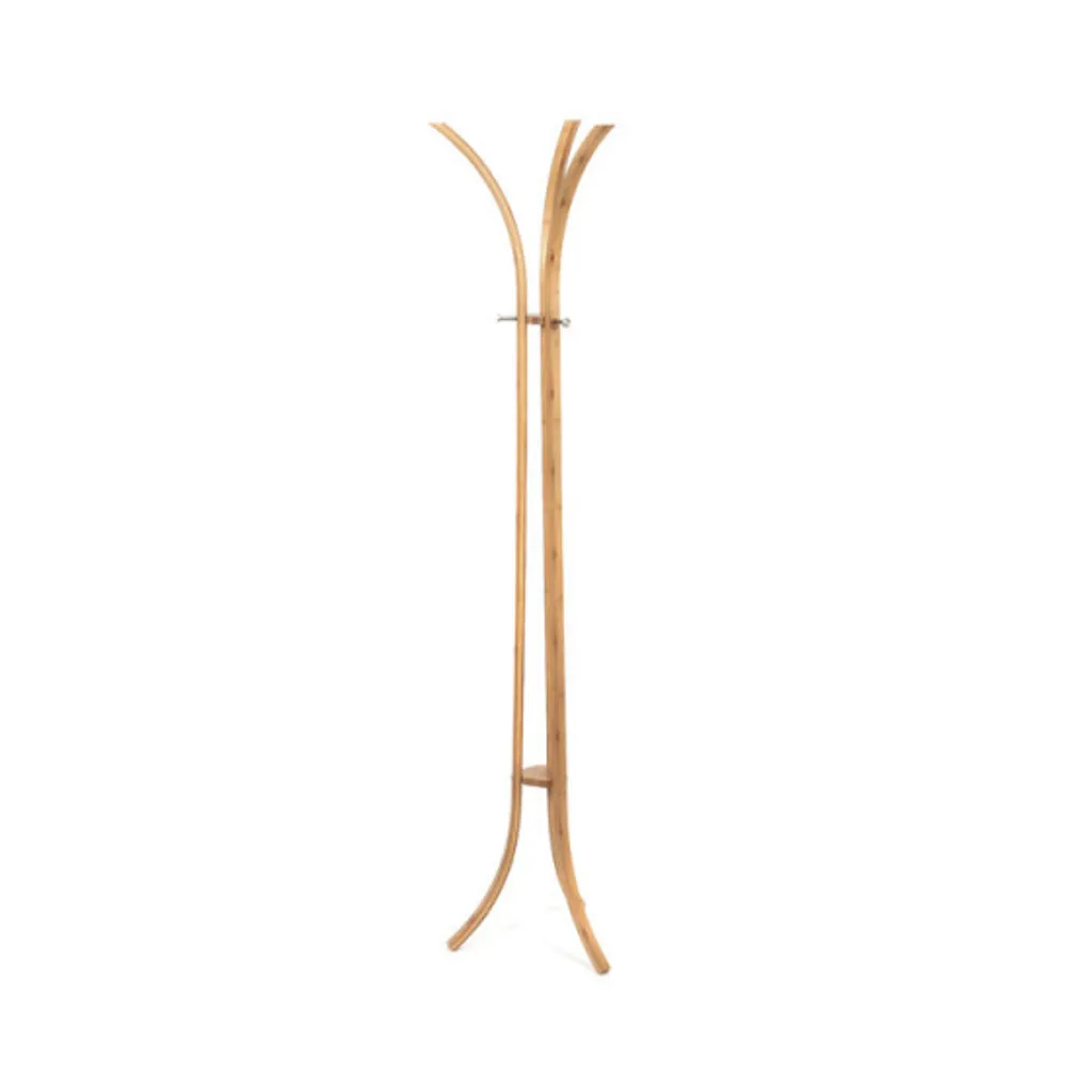 Porte-manteau sur pied en bois brun 177cm - Vestiaire d'entrée Chic