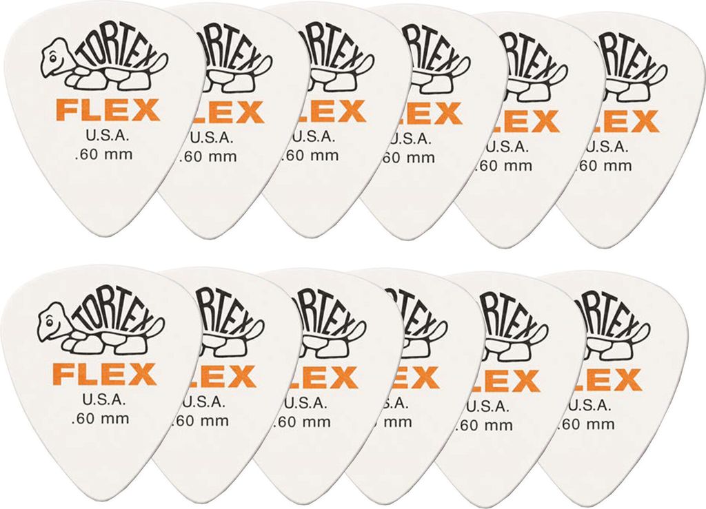 Dunlop 428P 0.60 Tortex Flex Standard Plektrum