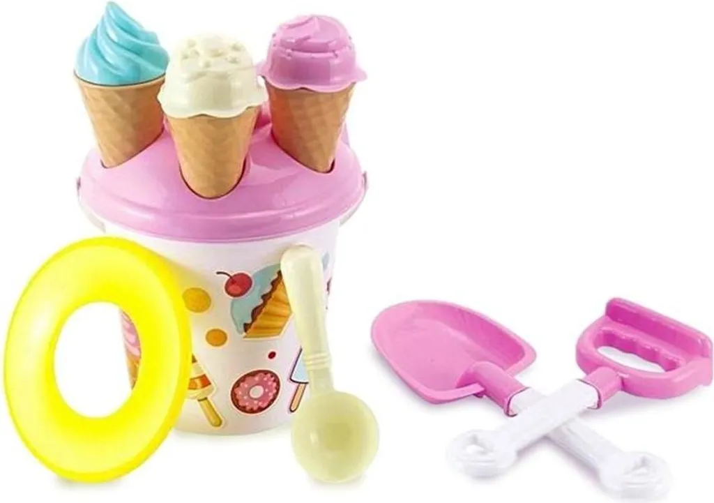Set Sabbia Gelato Bianco 137686: Giochi Spiaggia per Bambini Creativi