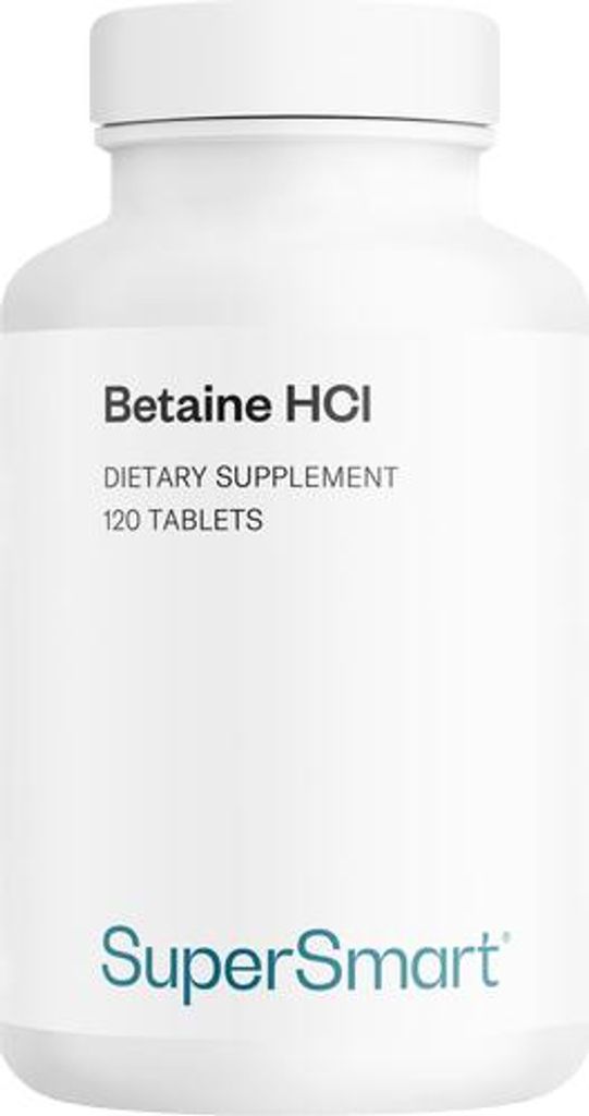 SuperSmart Betaine HCl Dietary Supplement - 120 Kapseln