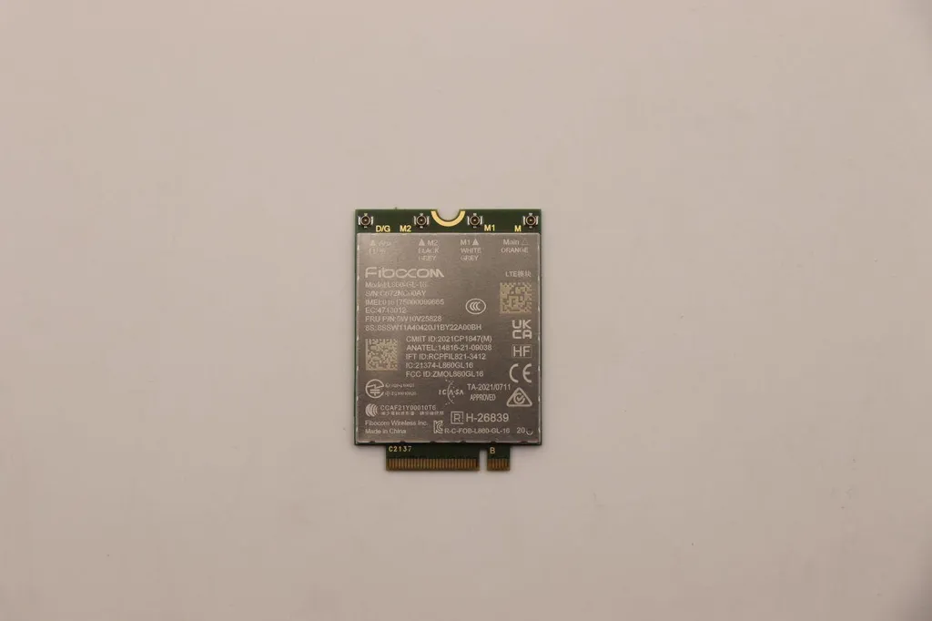 Module WWAN Fibocom L860-GL CAT16 1Gbps haute vitesse pour ThinkPad