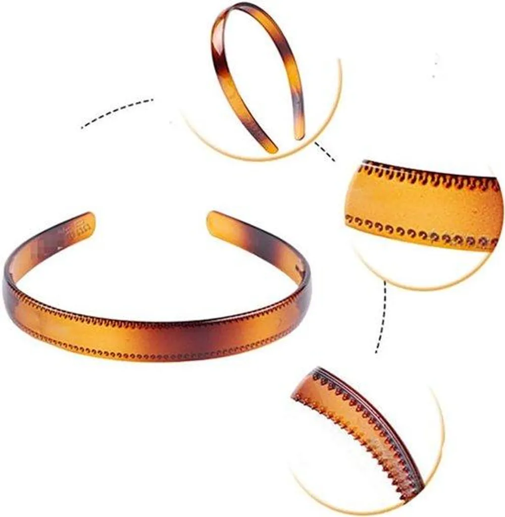 Bandeau cheveux plastique anti-douleur lot de 4 pour coiffure facile
