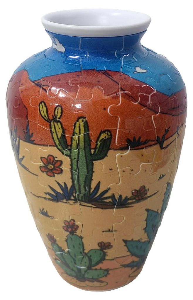 3D-Puzzlevase zum Selbermachen, Blumenhalter aus 160 gebogenen Puzzleteilen, dekorative Blumenvase für Blumenarrangements, ideales Einzugsgeschenk