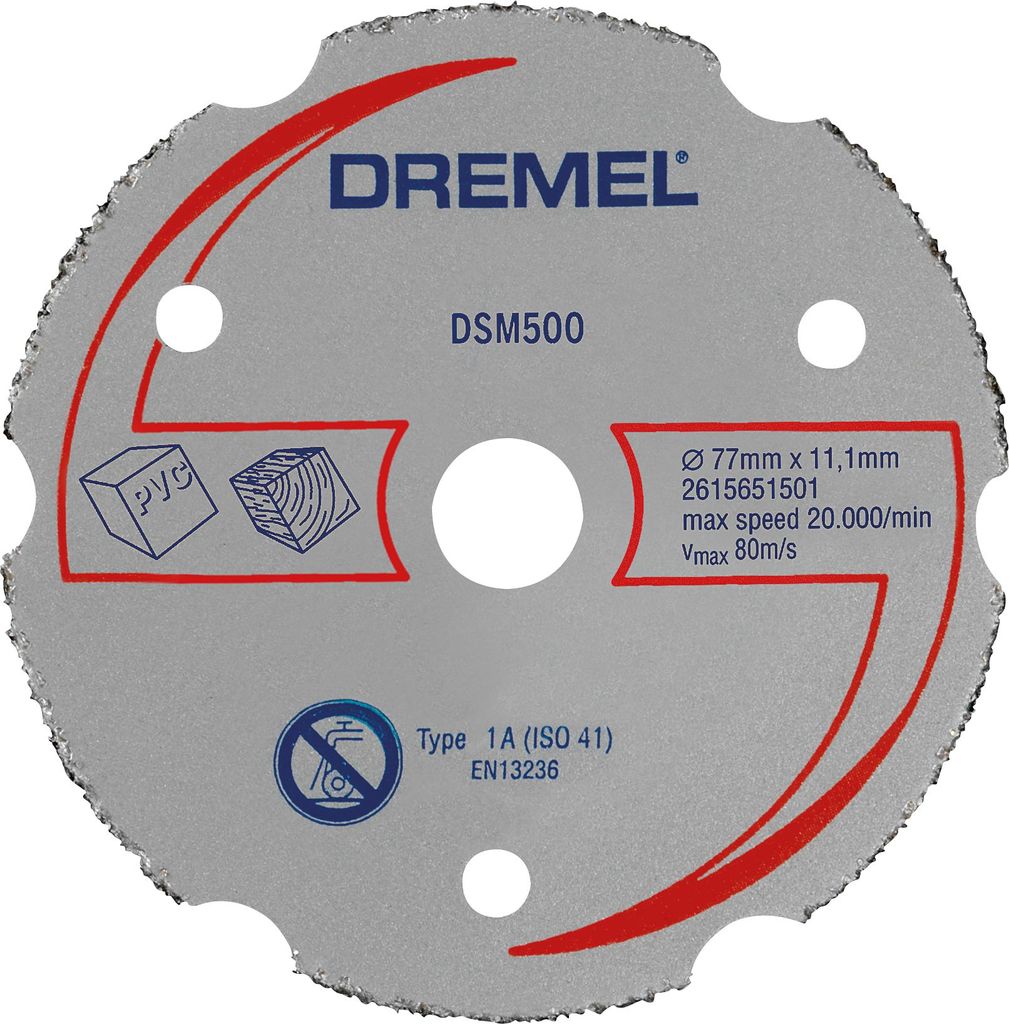 DREMEL® DSM20 Mehrzweck-Karbidtrennscheibe, DSM500 Produktbild 