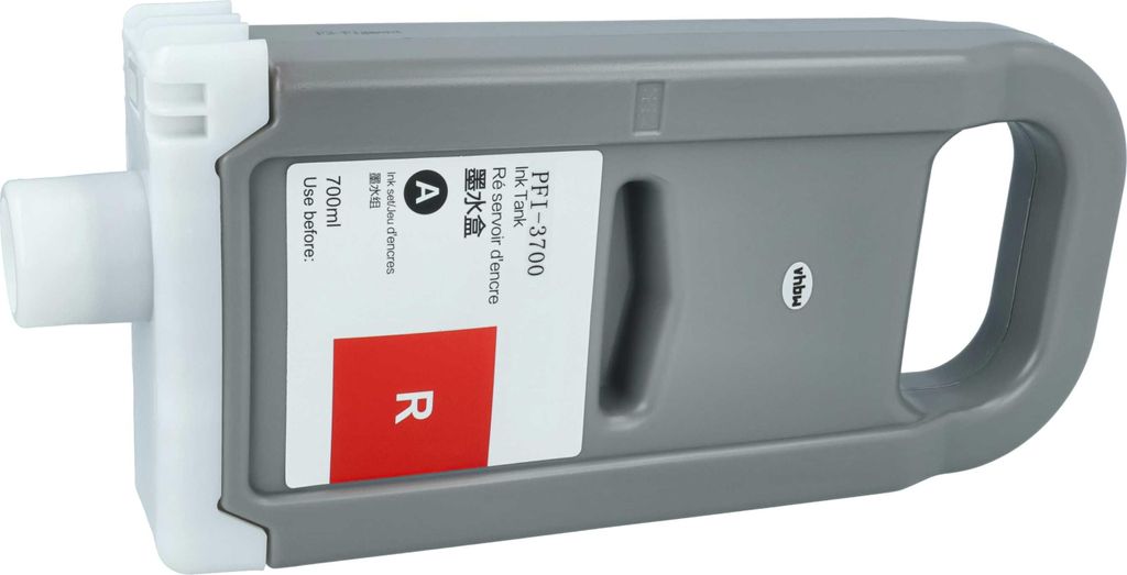 vhbw Tintenpatrone Rot kompatibel mit Canon Imageprograf iPF PRO-6600 Drucker (kompatibel, 700ml)