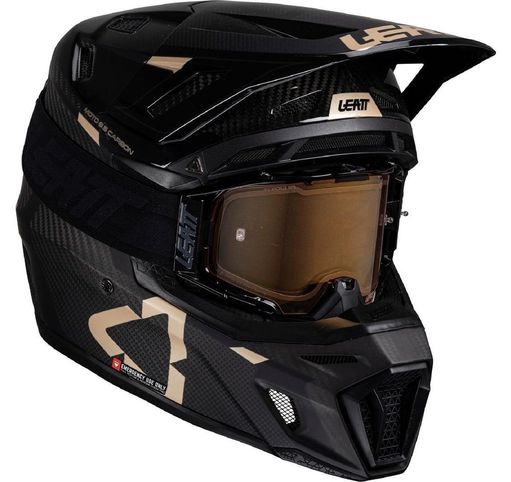 Leatt 9.5 Carbon Bronze 2025 Motokrosová přilba s lištou, Obrázek produktu 