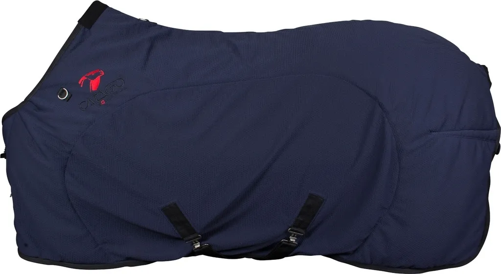 Récupération Musculaire Cheval : Couverture CATAGO FIR-Tech Marine 115cm