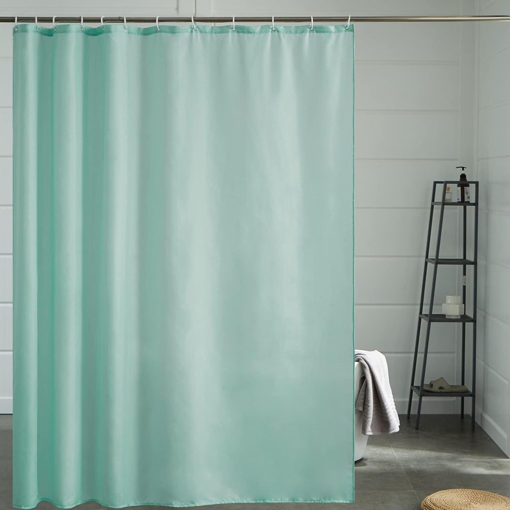 Extra langer Duschvorhang für Badezimmer, schimmelresistenter Duschvorhang für Badewannen und Duschen, antibakteriell und waschbar, mit 12 Haken,...