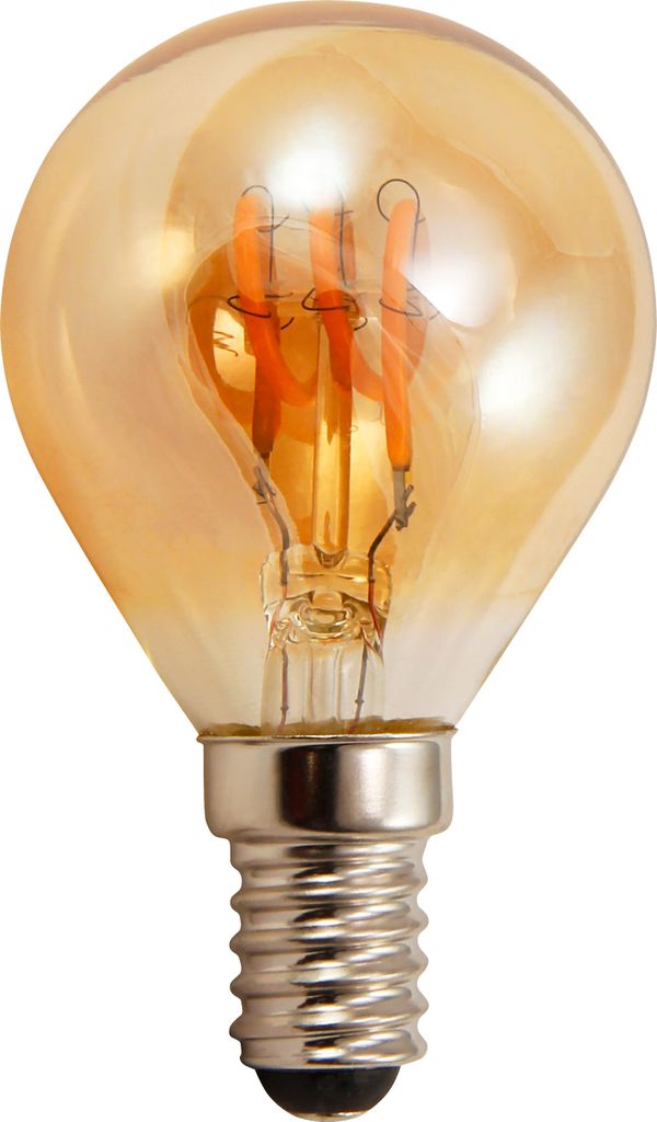 LED Filament Tropfenlampe McShine Retro E14 2W 150lm Produktbild 