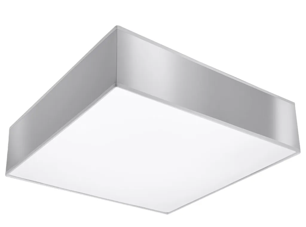 Plafoniera Moderna Horus 35 Sollux Lighting Grigio 2xE27 35x35cm