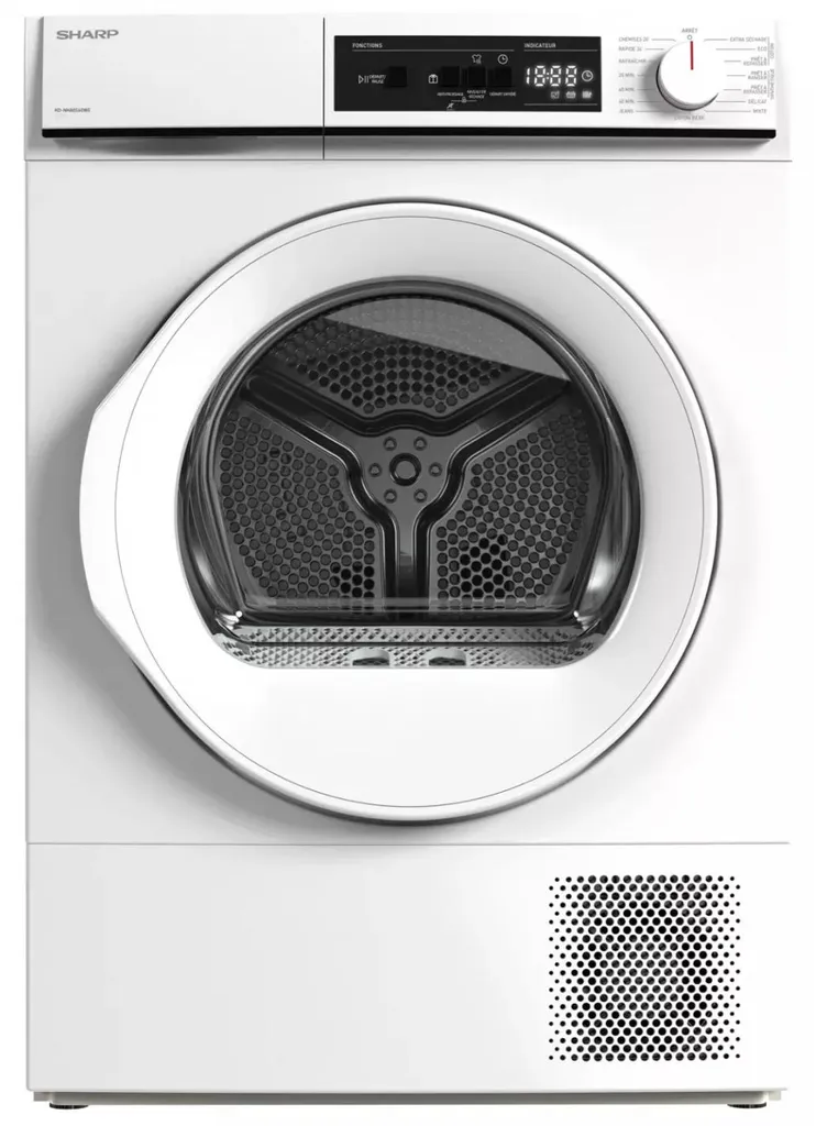 Lave-linge grande capacité 10kg Sharp : idéal pour couettes et familles