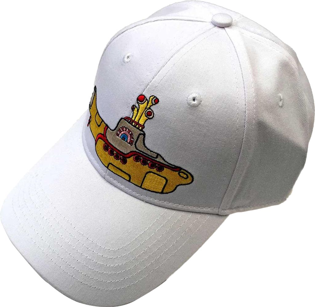 The Beatles - Baseball-Mütze für Herren/Damen Uni RO6648 (Einheitsgröße) (Weiß/Gelb)