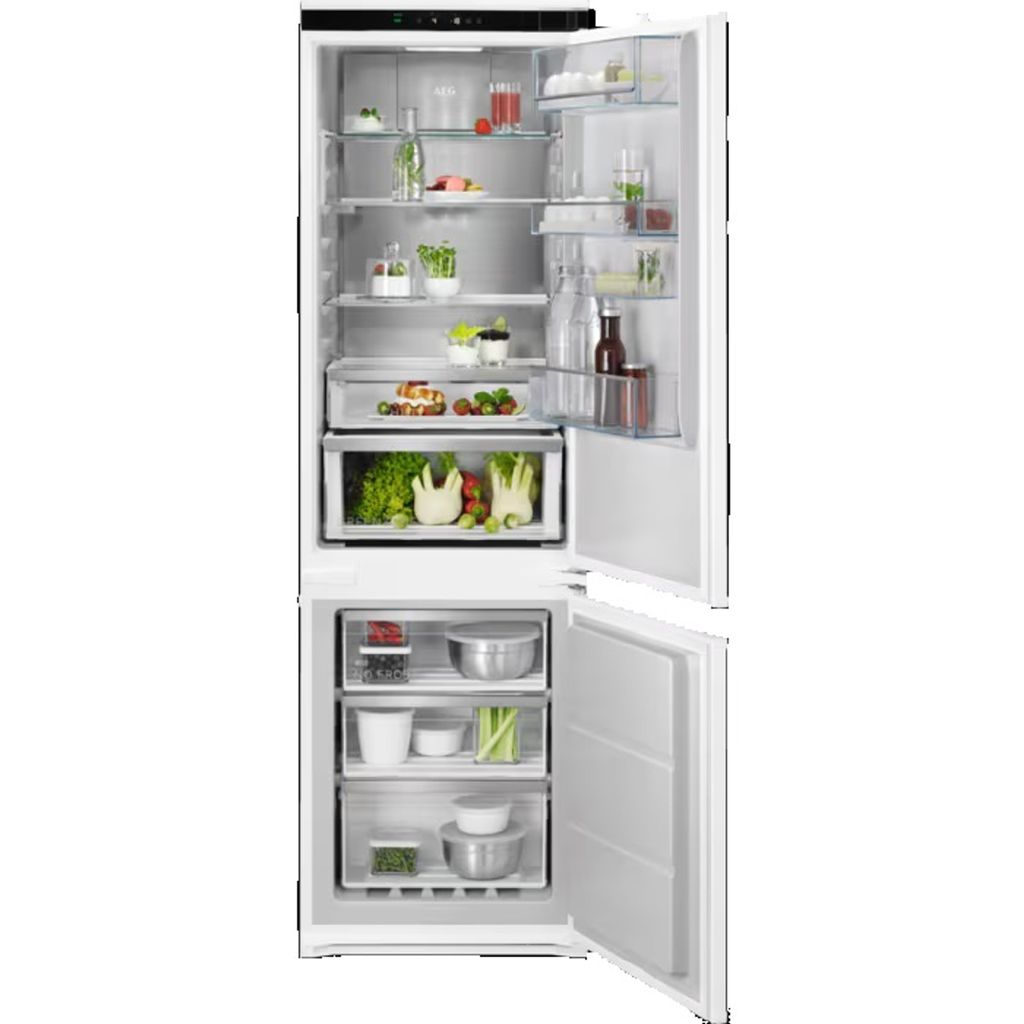 AEG NSC8M181DS 8000 Cooling 360° / Einbau-Kühl-Gefrierkombination / 1780 mm / 249 L / NoFrost / Schlepptür