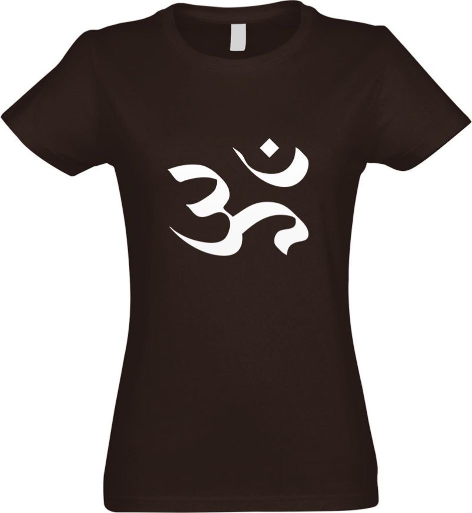 Kiwistar - T-Shirt tailliert - Damen - Chocolate - Om - mit Motiv Bedruckt - Funshirt Design - Sport - Freizeit - Damen - S