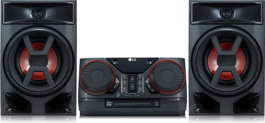 LG XBOOM CK43N 300W Schwarz Hi-Fi Sound System Produktbild 