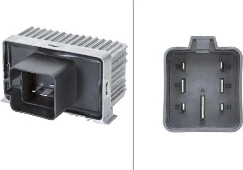 Boîtier de préchauffage Opel Astra et Zafira - Calculateur HELLA 12V 6 pins