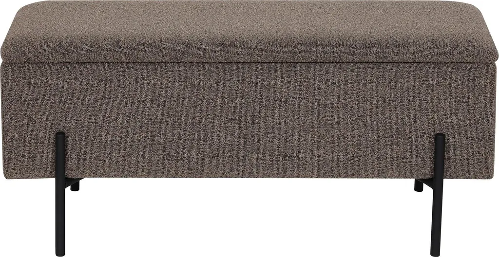 Banc de rangement Embla brun - Idéal pour organiser chaussures entrée
