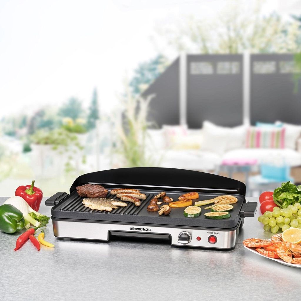ROMMELSBACHER Stolný gril 1900 W Tlakovo liaty hliník Obrázok produktu 