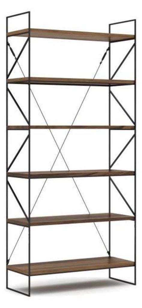 Wandregal Moderner Bücherschrank Wohnzimmer Regal Designer Holzmöbel