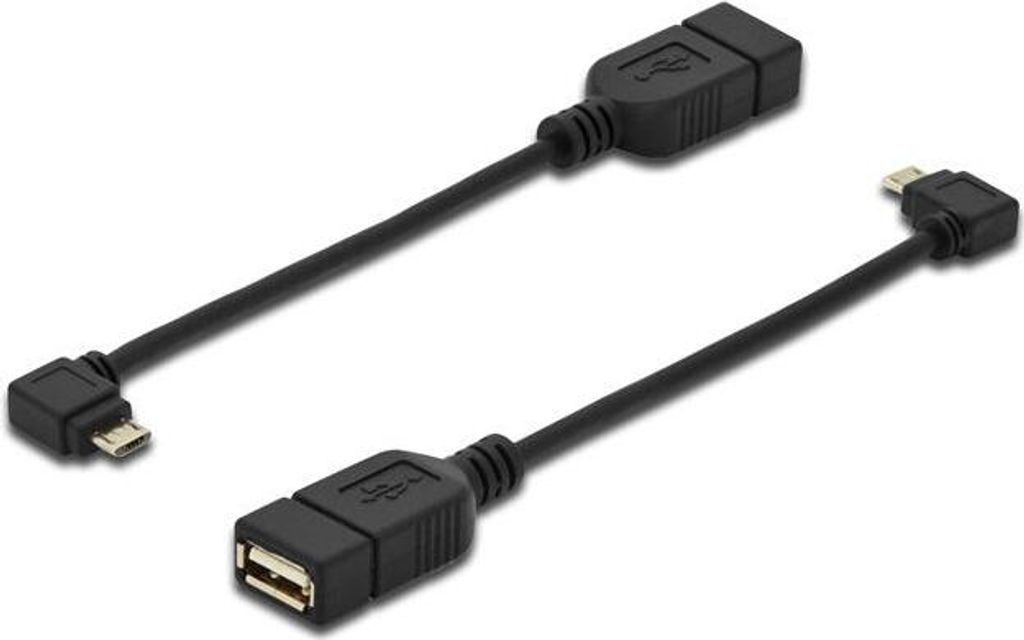 Digitus Adapter/konwerter USB Micro-B - USB-A, OTG, 0,15 m, Zdjęcie produktu 