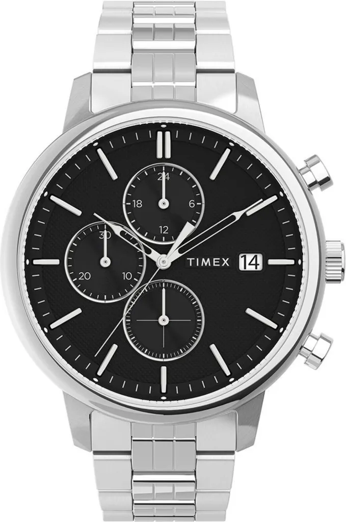 Timex Chicago TW2V01600 Argento: Cronografo Uomo Elegante Acciaio