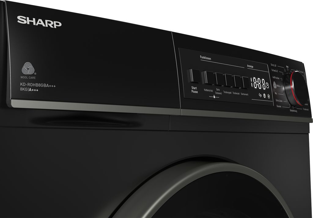 Sharp Wärmepumpentrockner 8kg Innenbeleuchtung Produktbild 6