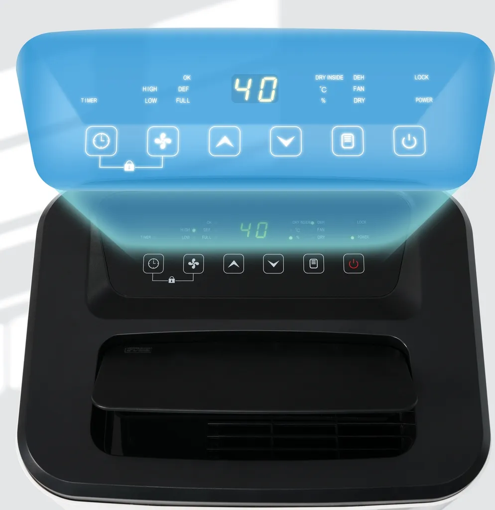 Déshumidificateur Grande Capacité 25L avec 3 Modes et Programmateur - 11