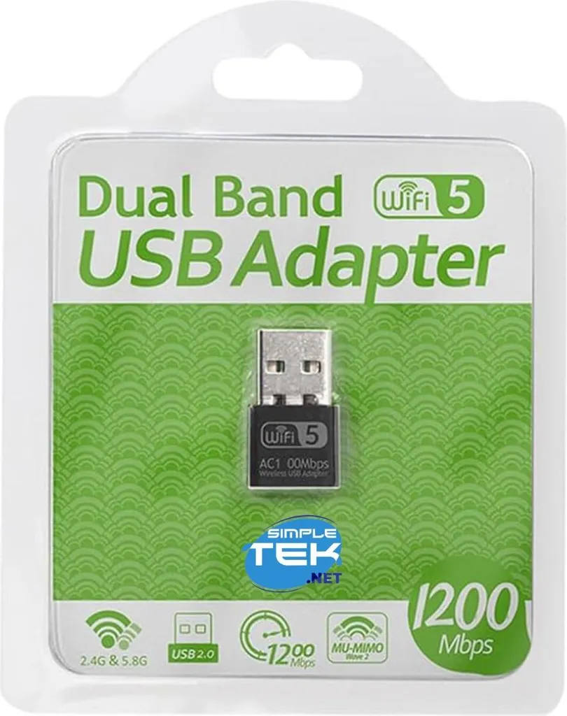 Chiavetta WiFi Gaming 1300Mbps USB 3.0 per PC Fisso - Zero Lag
