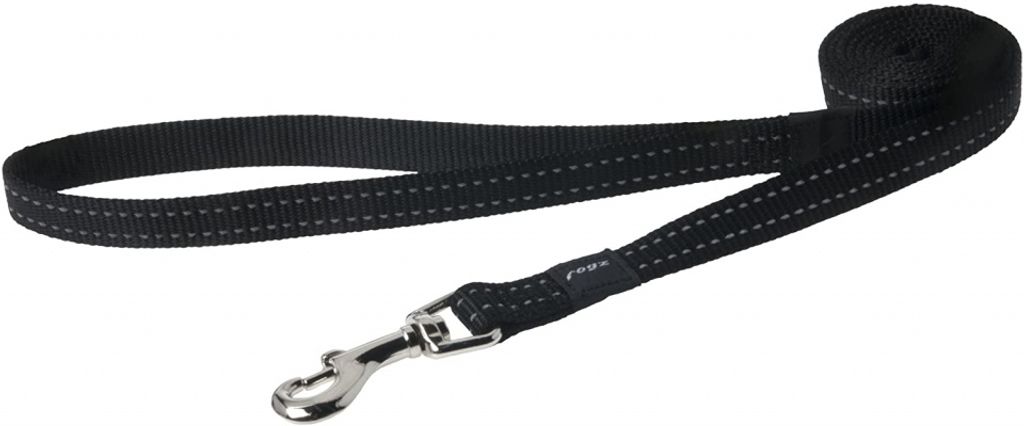 Rogz For Dogs Schlangenleine Lang Schwarz