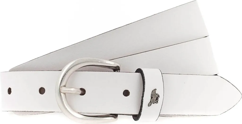 MUSTANG Pelle cintura Female Belt 2.5 W85 White bianco