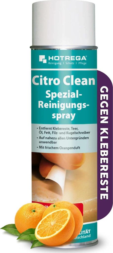 HOTREGA Citro Clean Spezial Reinigungsspray 500 ml - entfernt Klebereste & Co.