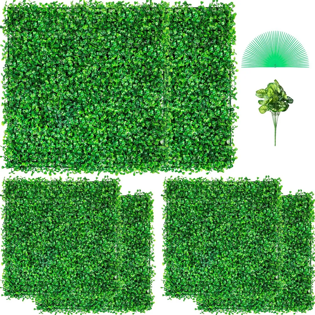 Protection visuelle plantes artificielles 50x50 cm décor mural balcon