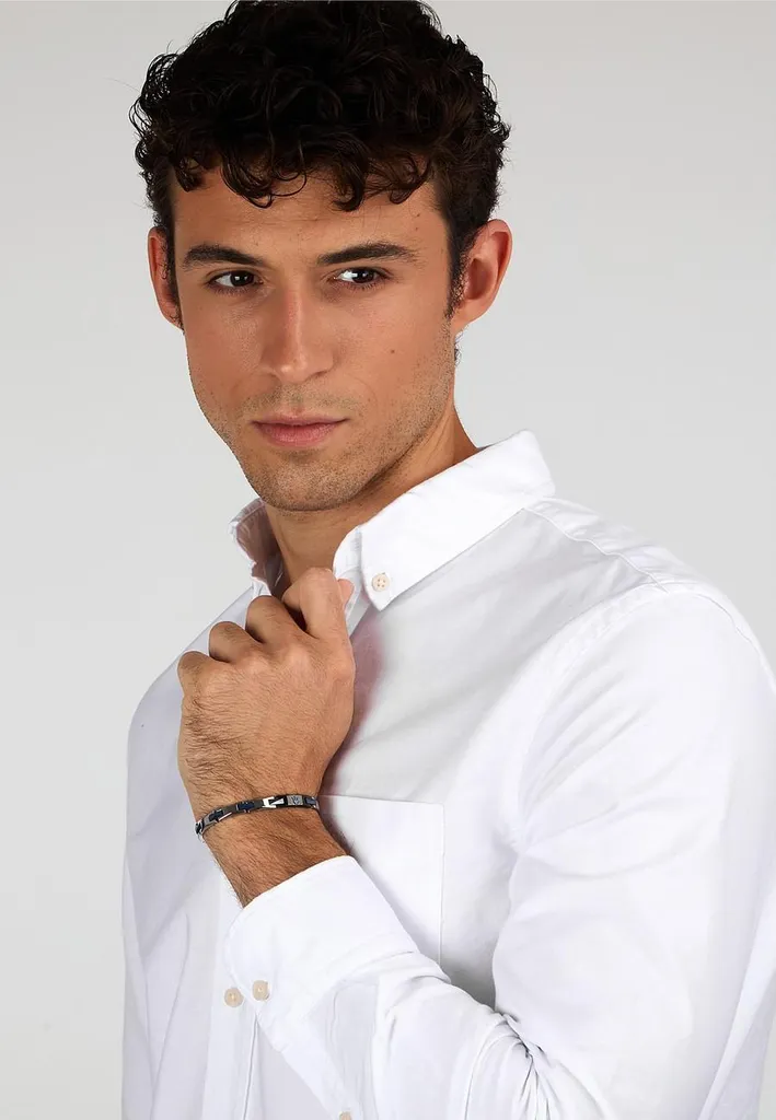 Elegante bracciale in Vetroceramica da uomo in acciaio JM424ATZ52 - 5