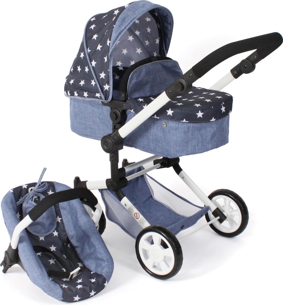 BAYER CHIC 2000 Puppenwagen Kombi LINUS mit Autositz 592-51 Produktbild 