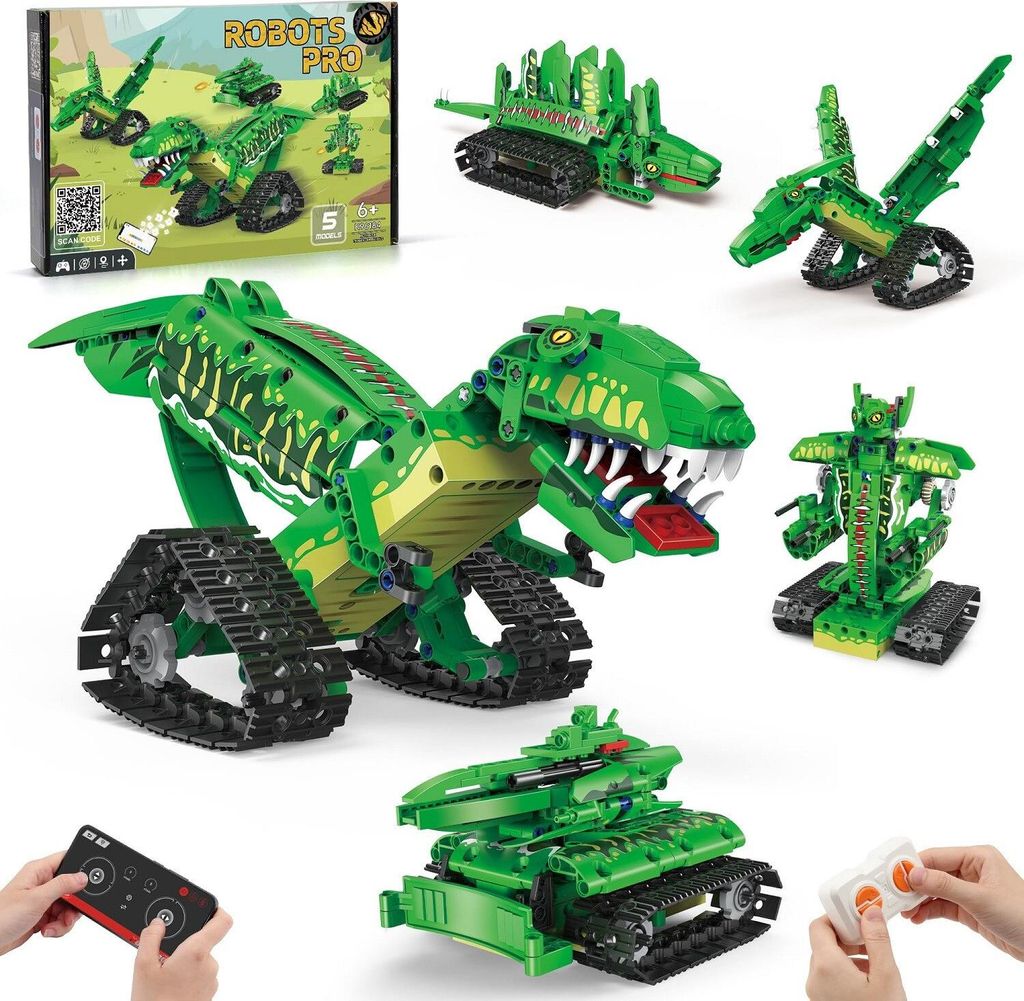 Technik Roboter Kinder fuer Jungen, 5 in 1 Roboter Produktbild 