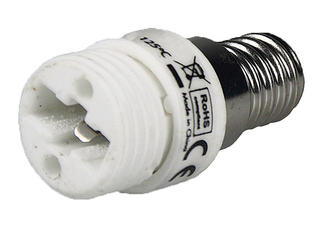 ChiliTec Lampensockel-Adapter, Keramik E14 auf G9 Zdjęcie produktu 