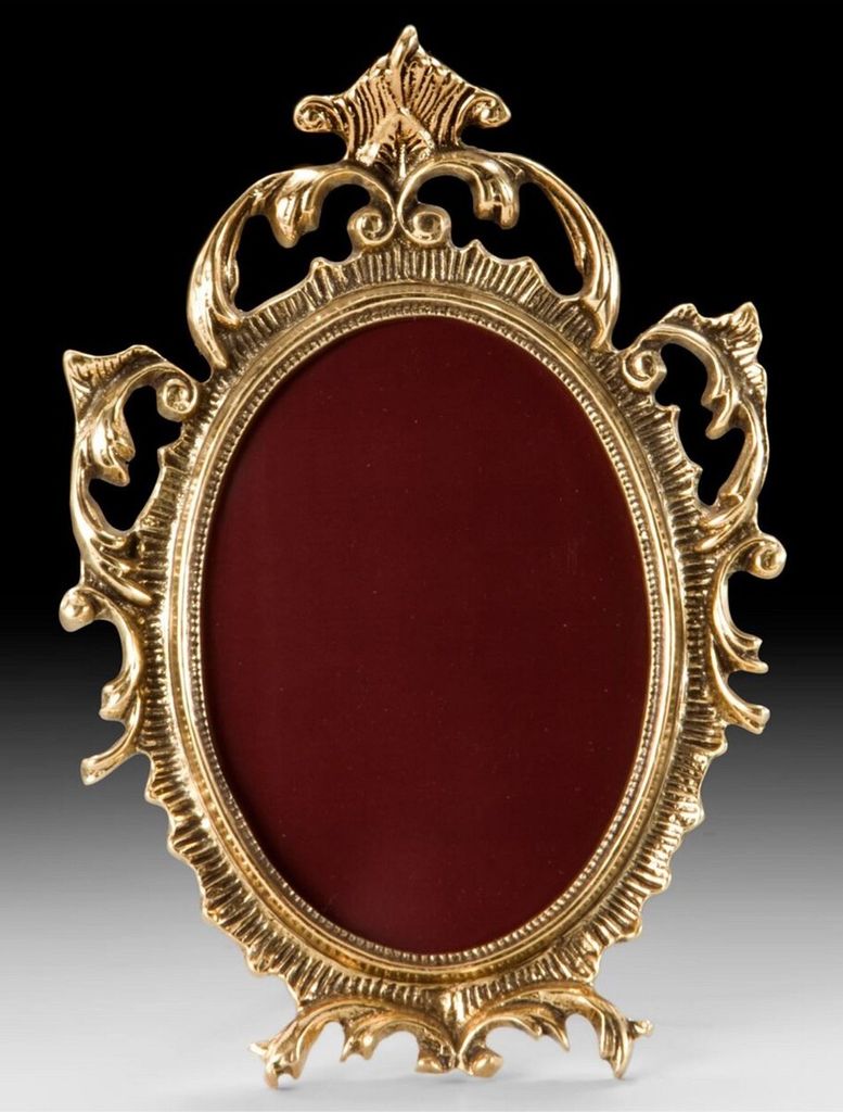 Casa Padrino Luxus Barock Bilderrahmen Gold 16 x H. 24 cm - Handgefertigter Barockstil Bronze Bilderrahmen - Barock Deko Accessoires - Edel & Prunk...