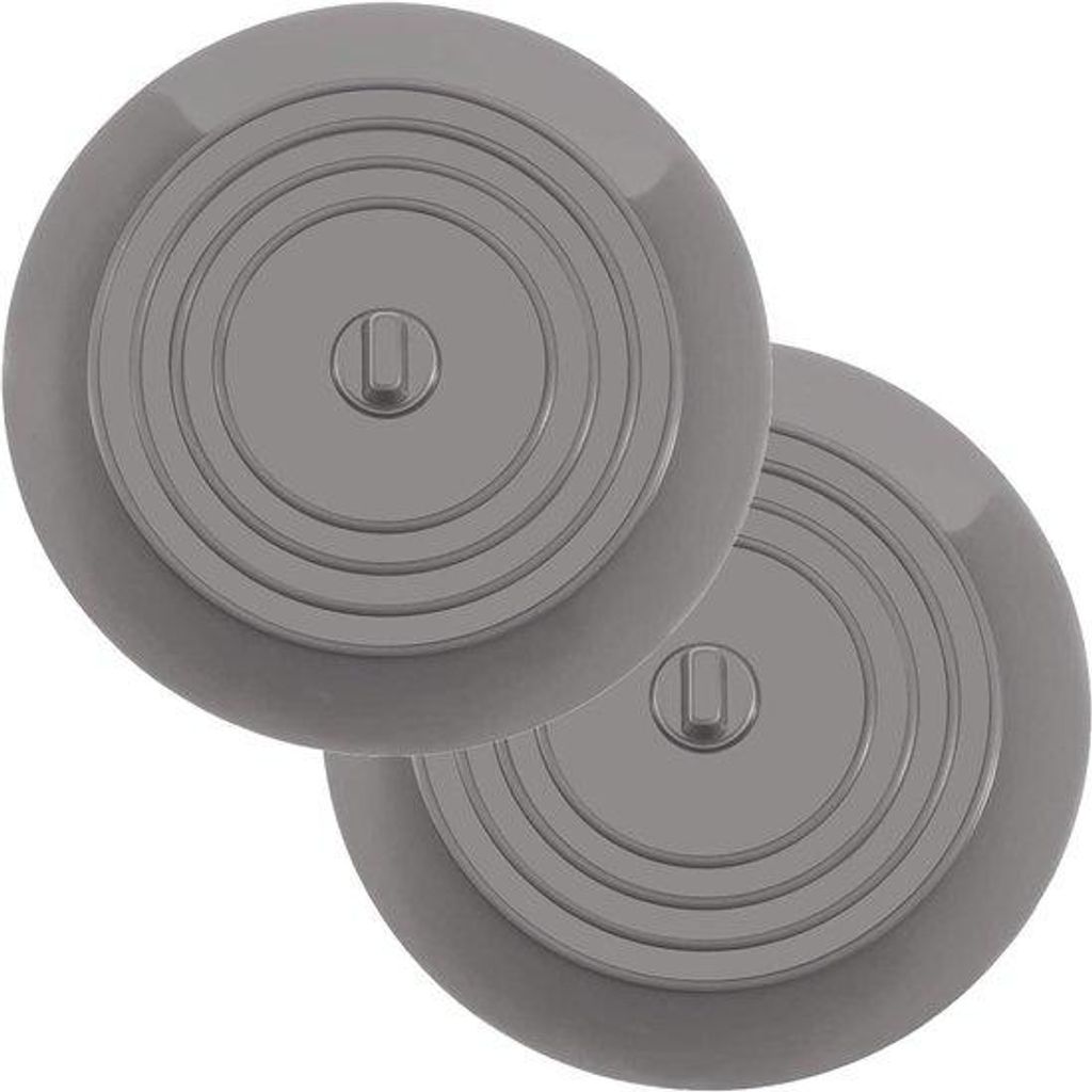 Silikonische Abflussklappe für Küche und Bad - 2er-Pack - für Waschbecken und Badewanne - Abflussklappe - 153 cm / 6 Zoll