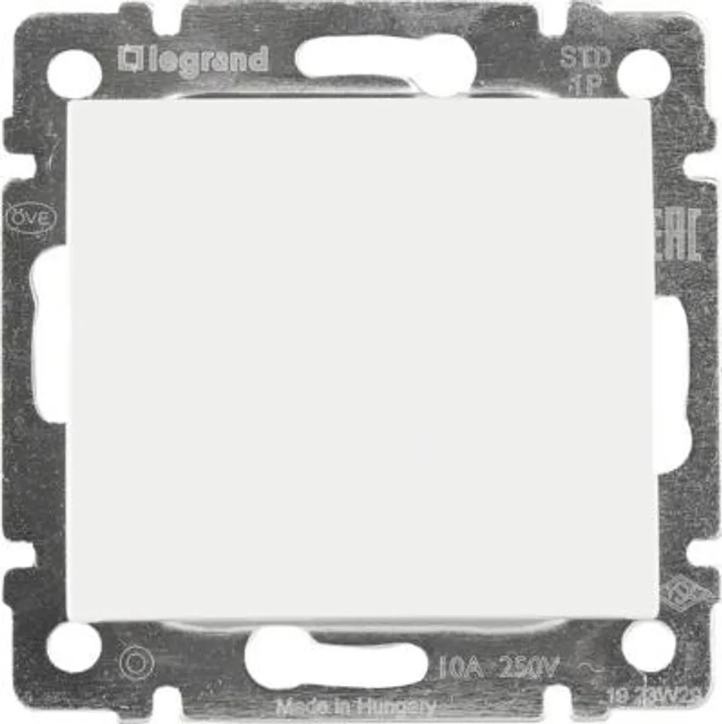 Interrupteur Legrand Valena blanc brillant 1 pôle 774411 encastré