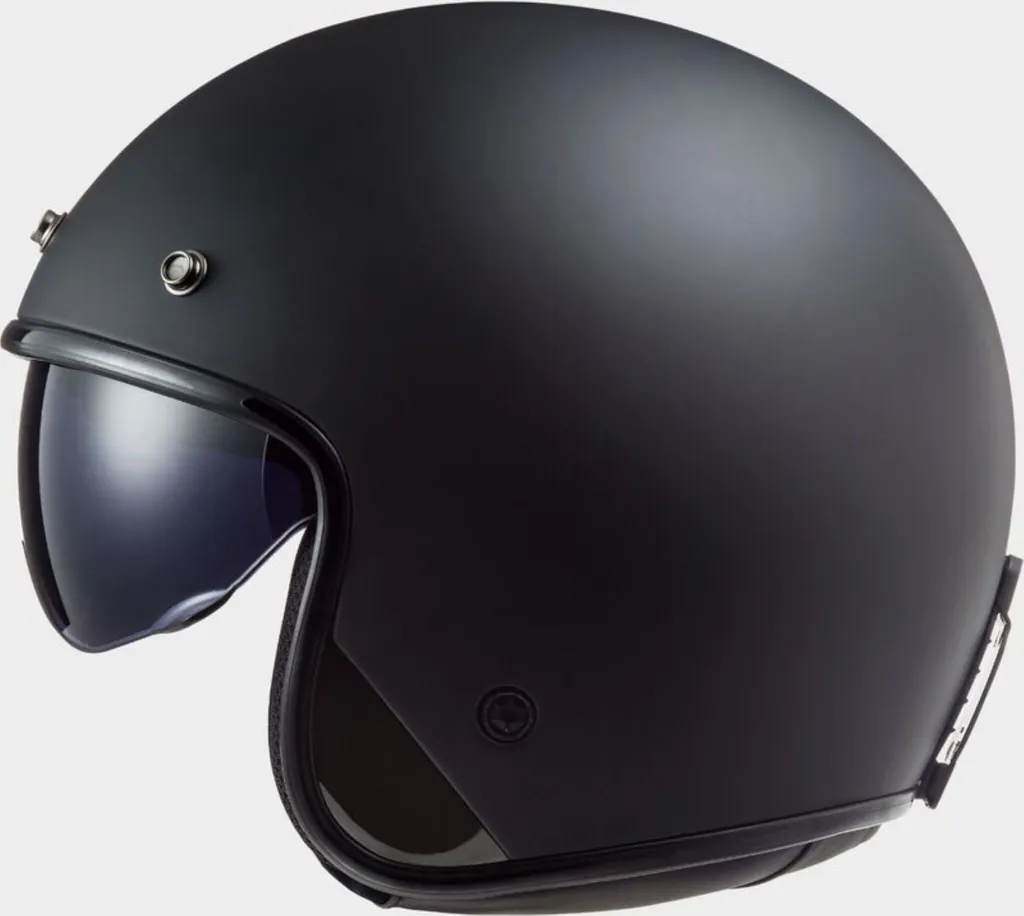 Casque Jet LS2 OF601 Bob II Solid Noir Mat Taille M 57-58 cm Rétro - 14